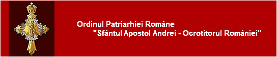 Ordinul Patriarhiei Române „Sfântul Apostol Andrei - Ocrotitorul României”
            87x130mm, tombac acoperit galvanic cu aur și argint